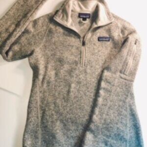 Patagonia Better Sweater Fleece Pullover Quarter Zip Grey Size Small 4/6